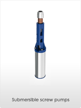 Submersible screw pumps